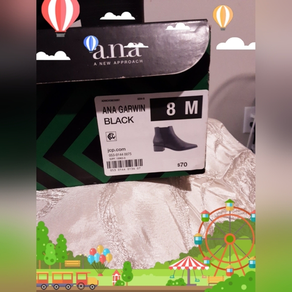 NIB WOMEN'S A.N.A. BLACK ANKLE BOOT SIZE 8M - Picture 3 of 3